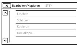 SONY HDR-PJ780VE - Wenn eine Menüoption nicht ausgewählt werden kann - 1