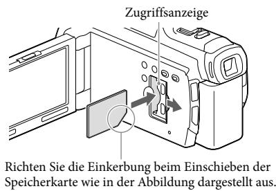 SONY HDR-PJ780VE - Einsetzen einer Speicherkarte - 1