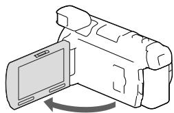 SONY HDR-PJ780VE - Mise sous tension et réglage de la date et de l'heure - 1
