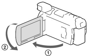 SONY HDR-PJ780VE - Affichage des options sur l'écran LCD - 3