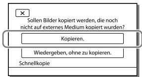 SONY HDR-PJ780VE - Wahlen Sie [Kopieren.] auf dem Bildschirm des Camcorders aus. - 1