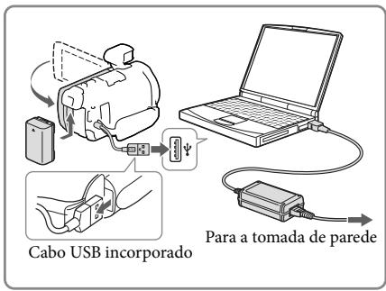 SONY HDR-PJ780VE - Carregar a bateria utilizing o computador - 1