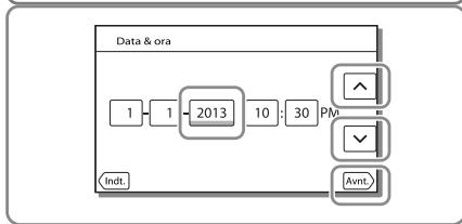 SONY HDR-PJ780VE - Accensione dell'apparecchio e impostazione della data e dell'ora - 4