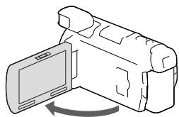 SONY HDR-PJ780VE - Einschalten des Geräts und Einstellen von Datum und Uhrzeit - 1