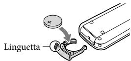 SONY HDR-PJ780VE - Per sostituire la batteria del telecomando alla fili - 1