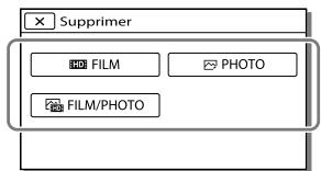 SONY HDR-PJ780VE - Suppression de films ou de photos - 1