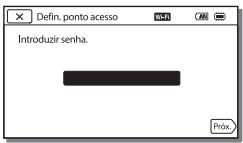 SONY HDR-PJ810EB - Se souber a SSID e a senha do seu punto de acesso sem fios - 1