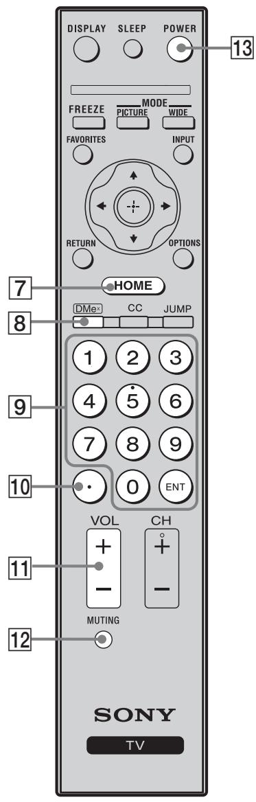 SONY KDL-26S3000 - Télécommande - 5