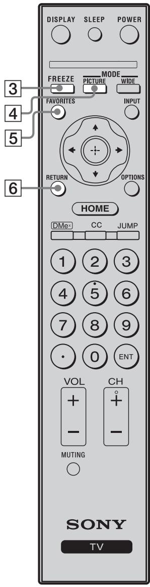 SONY KDL-26S3000 - Télécommande - 4