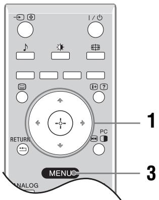 SONY KDL-26U2000 - 6: Auto-tuning the TV - 1