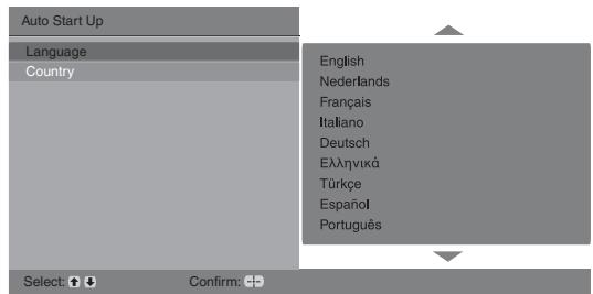 SONY KDL-26U2000 - 5: Selecting the language and country/region - 2