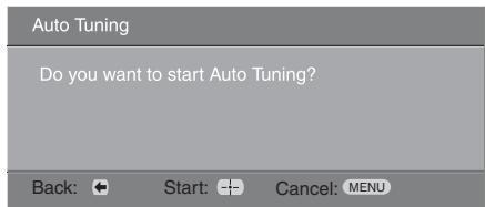 SONY KDL-26U2000 - 6: Auto-tuning the TV - 2