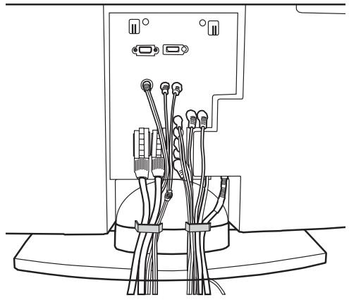 SONY KDL-26U2000 - 3: Bundling the cables - 1