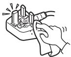 SONY KDL-26U2000 - Cleaning the mains plug - 1