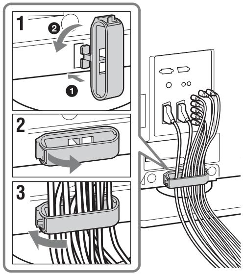 SONY KDL-26U2000 - 3: Bundling the cables - 2