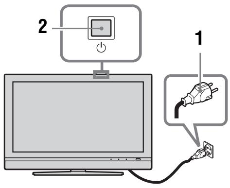 SONY KDL-32V2000 - 5: De taal en het land/gebied selecteren - 1