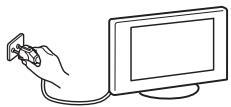 SONY KDL-32V2000 - Wanneer de tv niet wordt gebruikt - 1
