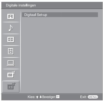 SONY KDL-32V2000 - Het menu Digitale instellingen DVB - 1