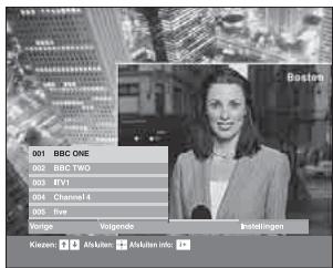 SONY KDL-32V2000 - De Favorietenlijst gebruiken DVB\* - 1