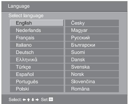 SONY KDL-32V2000 - 5: Selecting the language and country/region - 3
