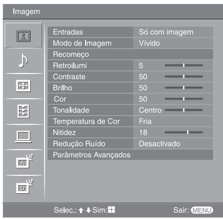SONY KDL-32V2000 - Menu de Imagem - 1