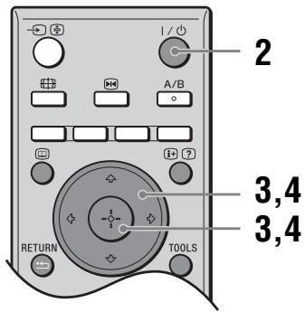 SONY KDL-32V2000 - 5: Auswählen von Sprache und Land/Region - 2