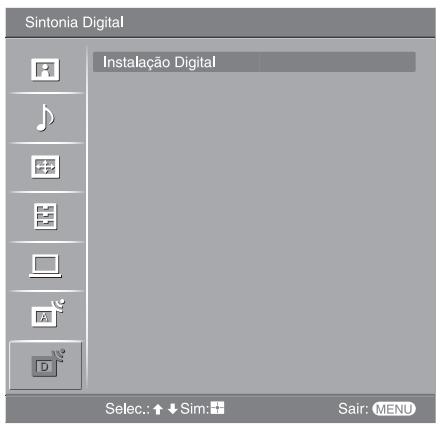 SONY KDL-32V2000 - Menu de Configuração Digital DVB - 1