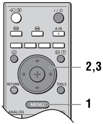 SONY KDL-32V2000 - Navegar pelos menus - 1