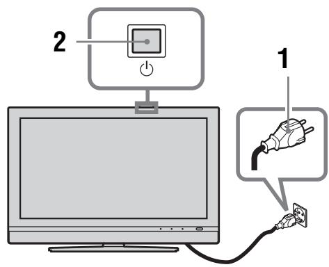 SONY KDL-32V2000 - 5: Velge språk og land/region - 1