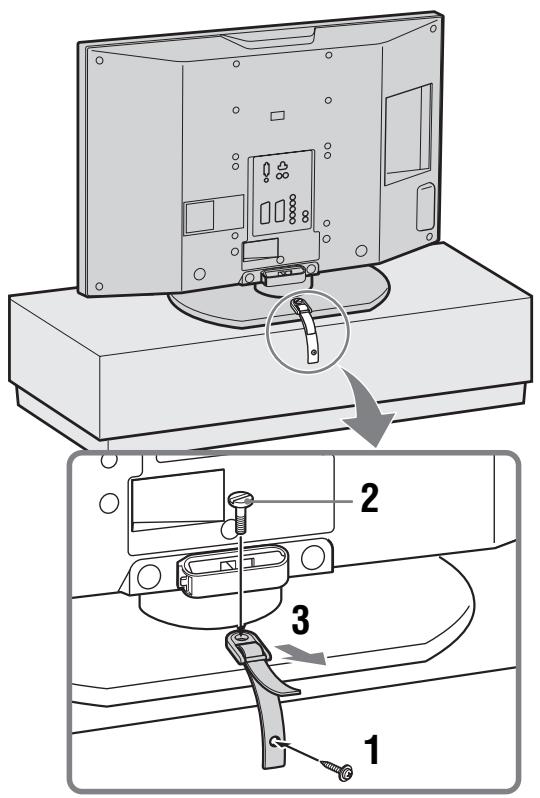 SONY KDL-32V2000 - 4: Preventing the TV from toppling over - 1