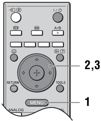 SONY KDL-32V2000 - Navigeren in de menu's - 1