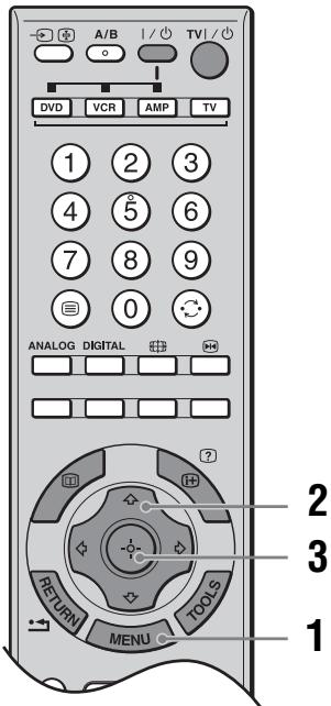 A/B | / ○ TV | / ○ DVD VCR AMP TV 1 2 3 4 5 6 7 8 9 0 ANALOG DIGITAL RETURN TOOLS MENU 1 2 3