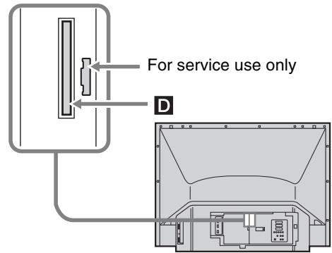 For service use only D