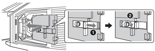 Technical diagram showing mechanical assembly with labeled components and directional arrows indicating motion or flow.