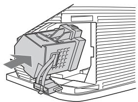 SONY KDS-55A2000 - Put the new lamp into its place. - 2