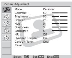 SONY KLV-17HR2 - Reset - 2