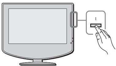 SONY KLV-17HR2 - De TV aanschakelen en automatisch afstemmen - 4