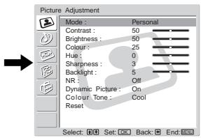 SONY KLV-17HR2 - Introducing and Using the Menu System - 6