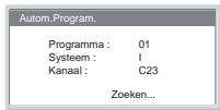 SONY KLV-17HR2 - De TV aanschakelen en automatisch afstemmen - 13