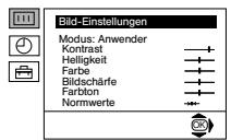 SONY KV-21FT1E - BILDEINSTELLUNGEN - 1