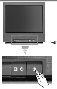 SONY KV-21FT1E - Einschalten und automatische Feinabstimmung des Fernsehers - 2
