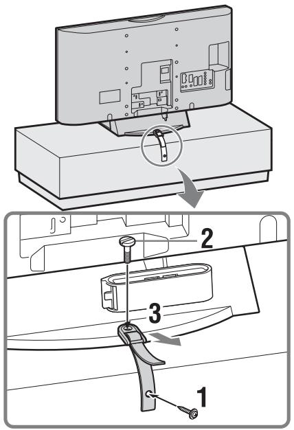 SONY KDL-40D3550 - 3: Impedir que o televisor se vire - 1