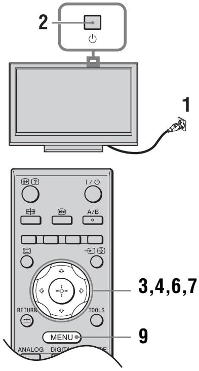 2 1 3,4,6,7 RETURN TOOLS MENU ANALOG DIGITATOR 9