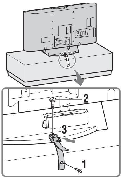 SONY KDL-40D3550 - 3: Fissaggio antirovesciamento - 1