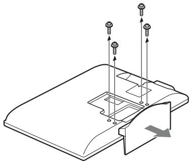 SONY KDL-40D3550 - Para quitar el soporte del televisor - 1