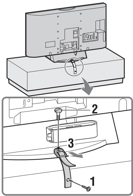 SONY KDL-40D3550 - : Protection du téléviseur contre les chutes - 1