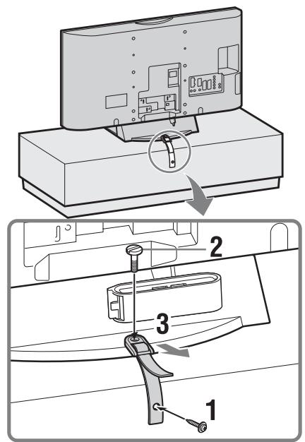 SONY KDL-40D3550 - 3: Para evitar la caída del televisor - 1