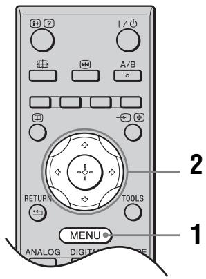 1 2 RETURN TOOLS MENU ANALOG DIGITAL DATA