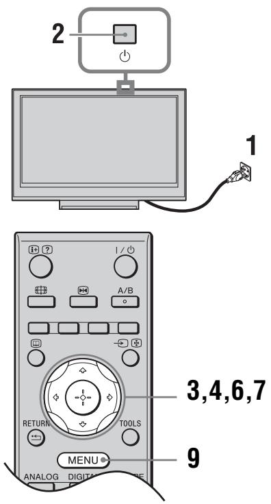 2 1 3,4,6,7 RETURN TOOLS MENU ANALOG DIGITAL CODE 9