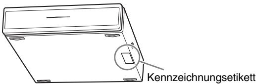 SONY KDL-40EX1 - Hinweis zum Kennzeichnungsetikett - 1